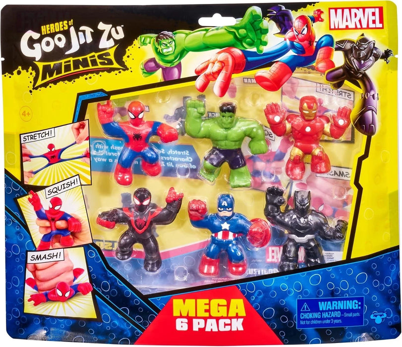 Goo Jit Zu Marvel Mega Mini 6 hahmon pakkaus