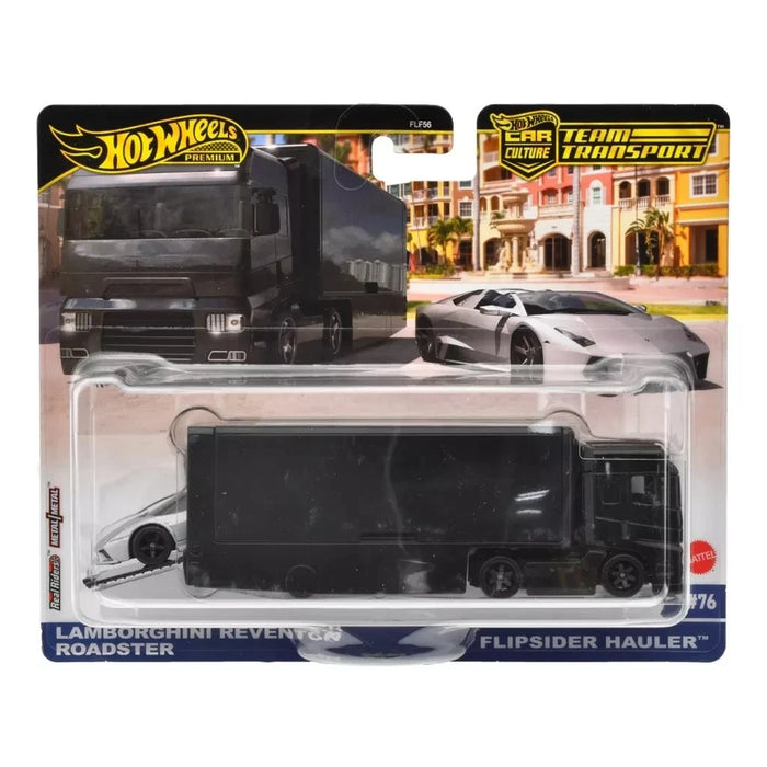 Hot Wheels Premium Team Transport; Lamborghini Reventon Roadster Flipside Hauler #76