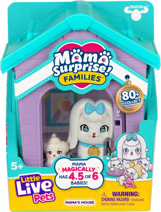 Little Live Pets Mama Suprise Mama's House koira + vauvat leikkisetti