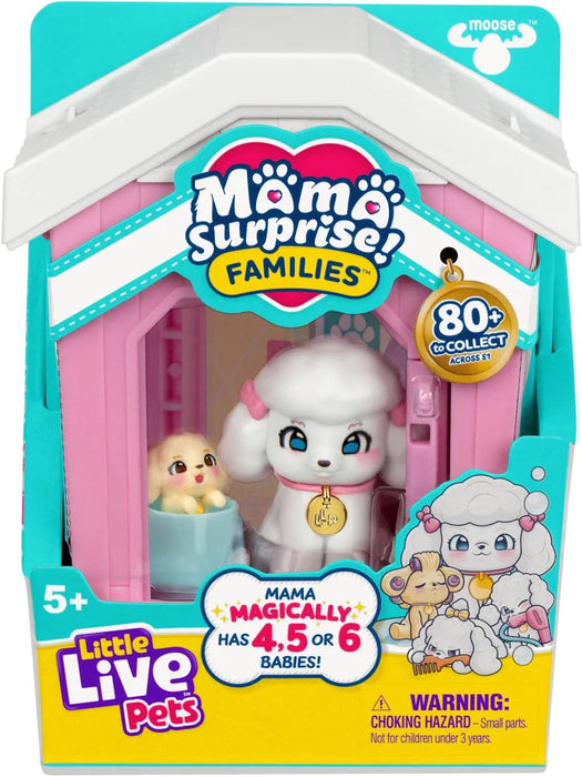 Little Live Pets Mama Suprise Mama's House koira + vauvat leikkisetti