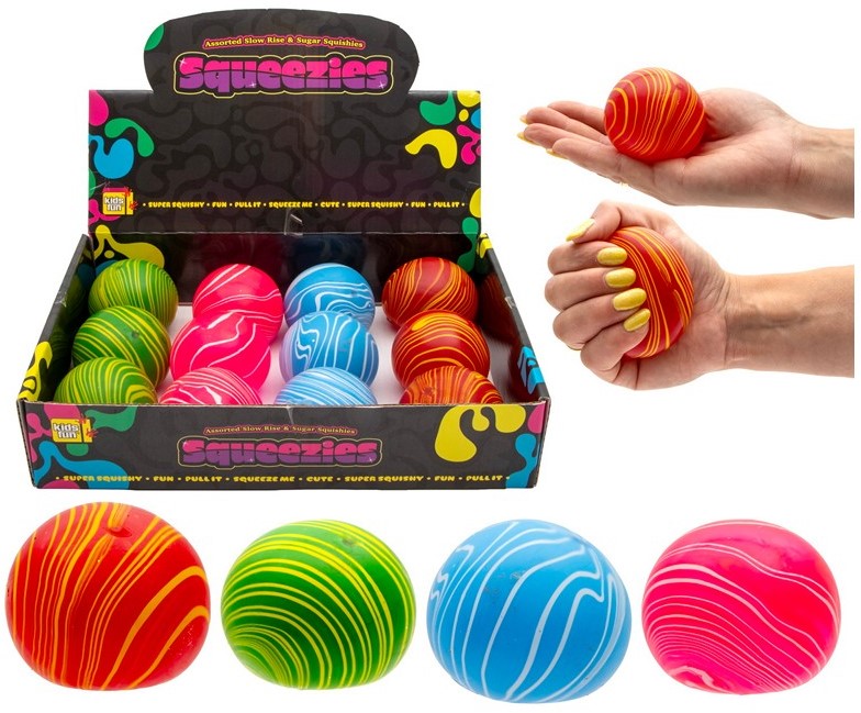Squeezies Slow-rise Swirl Ball puristeltava Stressi fidget lelu