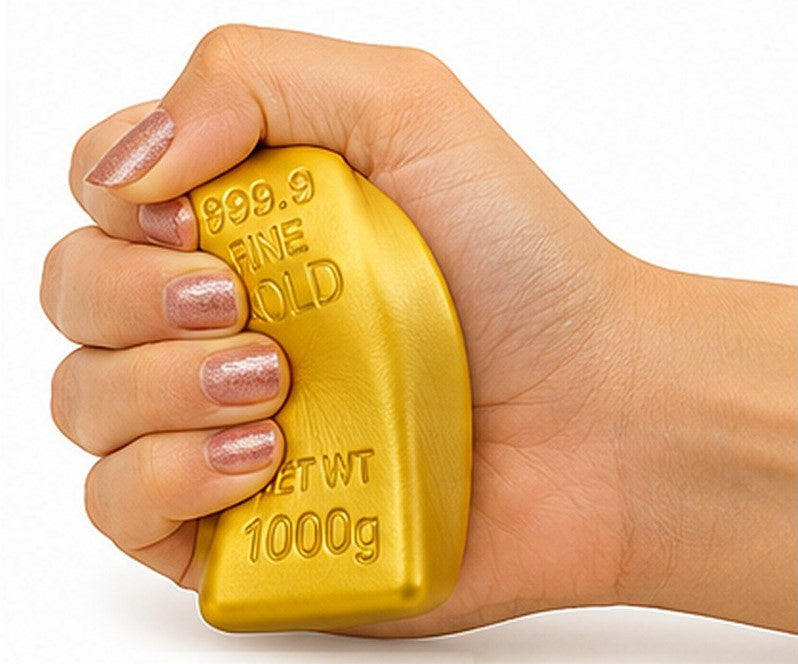 Squishy Gold Kulta harkko Stressi fidget lelu