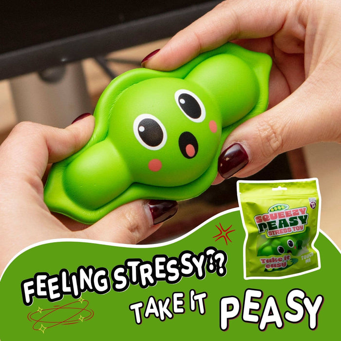 Squeezy Peasy hauska puristeltava Stressi fidget lelu