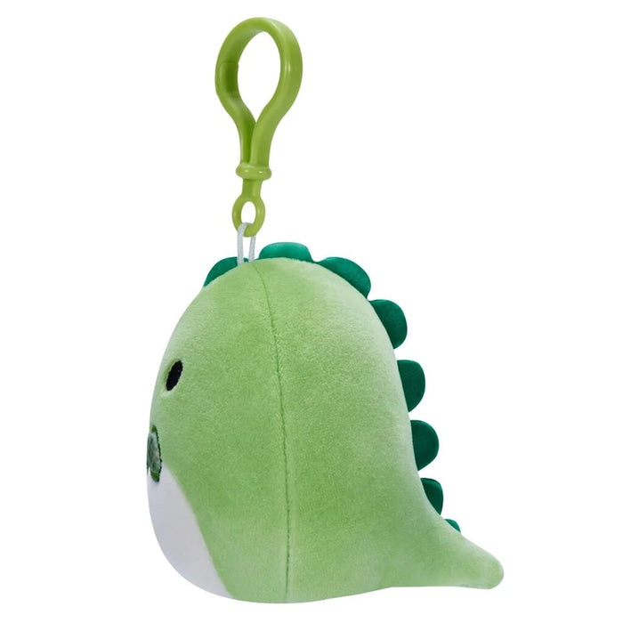 Squishmallows Danny Dinosaurus Clip on maskotti - 9cm