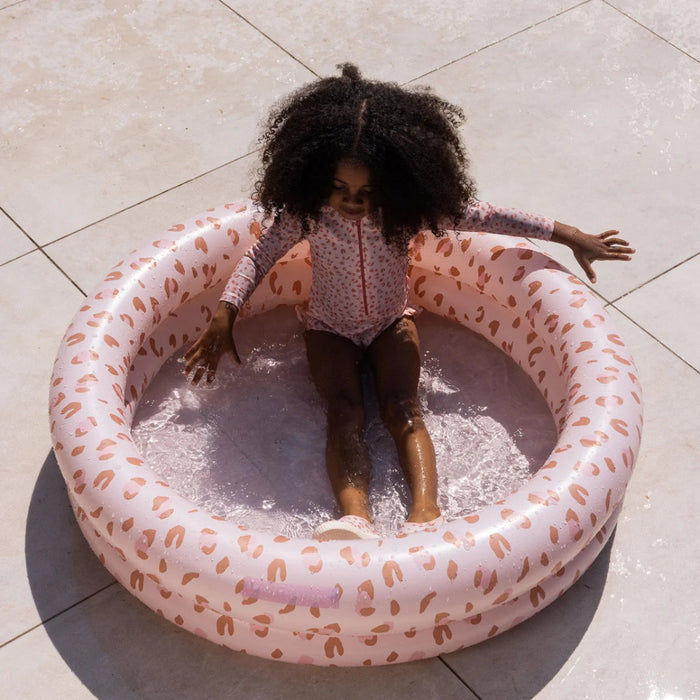 Swim Essentials puhallettava lasten uima-allas 100cm - Old Pink Leopard