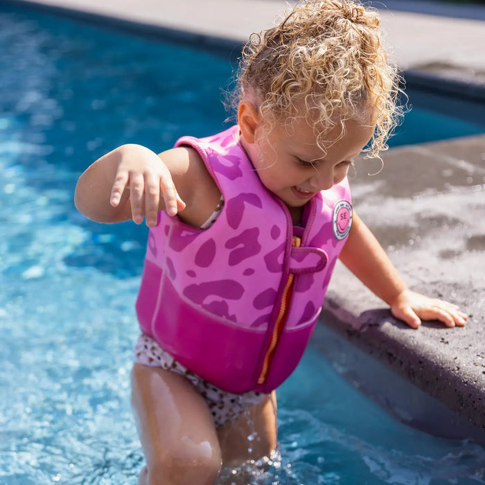 Swim Essentials uimaliivi 3-5v. - Pink leopard