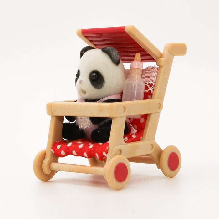Sylvanian Families Panda vauva ja rattaat - Second Hand