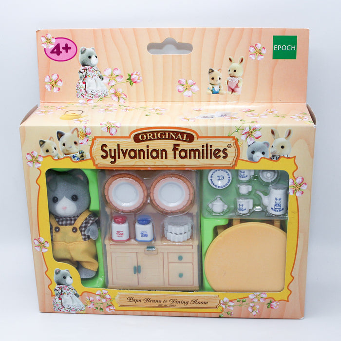Sylvanian Families Vintage Papa Bruno ja ruokahuone - Second Hand