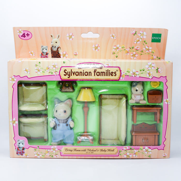 Sylvanian Families Vintage Whiskers Cat ja olohuone - Second Hand