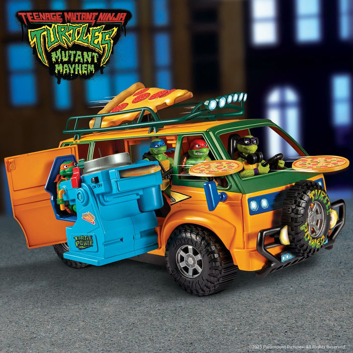 Turtles Mayhem Pizza fire Van Auto