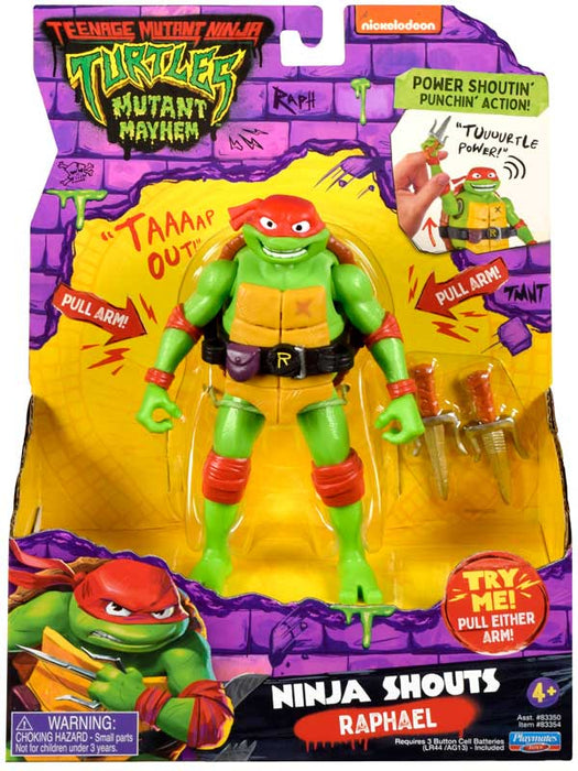 Turtles Ninja Shouts Raphael figuuri äänitoiminnolla
