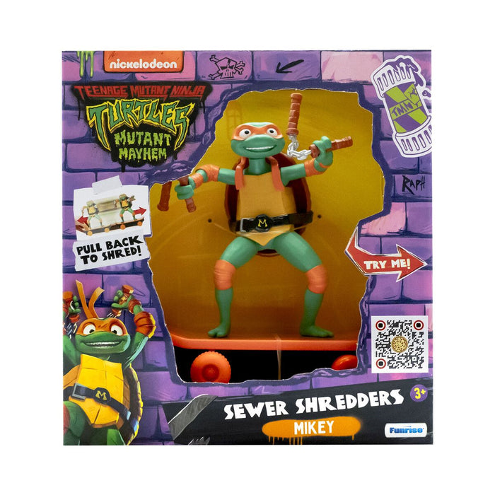 Turtles Sewer Shredders skeittaava Michelangelo figuuri