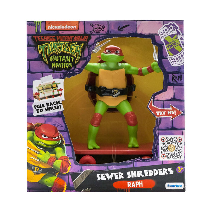 Turtles Sewer Shredders skeittaava Raphael figuuri