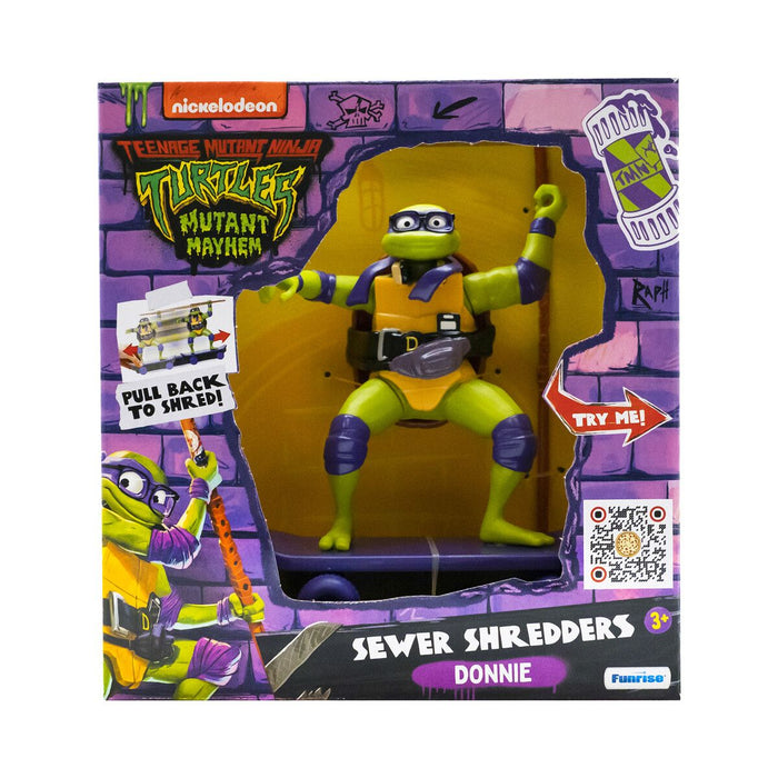 Turtles Sewer Shredders skeittaava Donatello figuuri