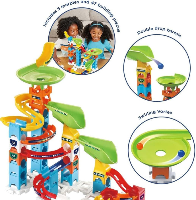 VTech Marble Rush Double Drop rakennettava Kuularata - 47 osaa!