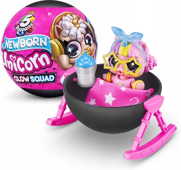 Zuru Newborn Unicorn Glow Squad yllätys pallo