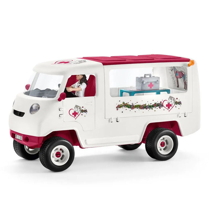 Schleich 42439 Liikkuva Eläinlääkäri ja Hannoverin varsa