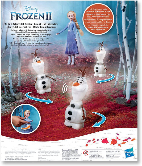 Disney Frozen Elsa nukke & puhuva ja liikkuva Olof