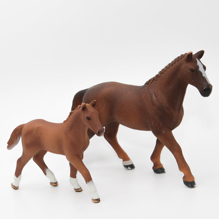 Schleich Hannoverin Hevonen 13729 ja varsa 13730 - Second Hand