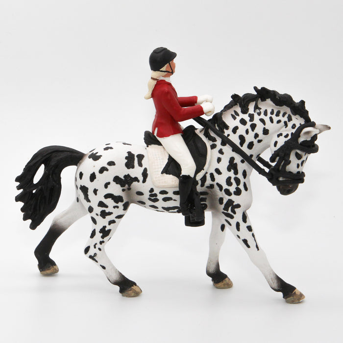 Schleich Knabstrup hevonen 13769 ja ratsastaja - Second Hand