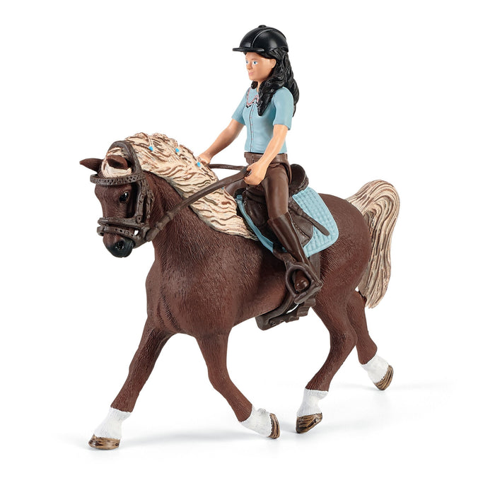 Schleich 42438 Pesupaikka Emily ja Luna hevonen