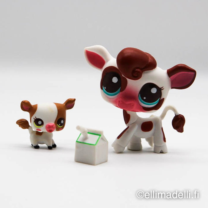 Littlest Petshop Lehmä #2505 ja vauva #2506