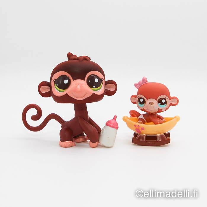 Littlest Petshop Apina ja vauva #2670-2671 - Elli