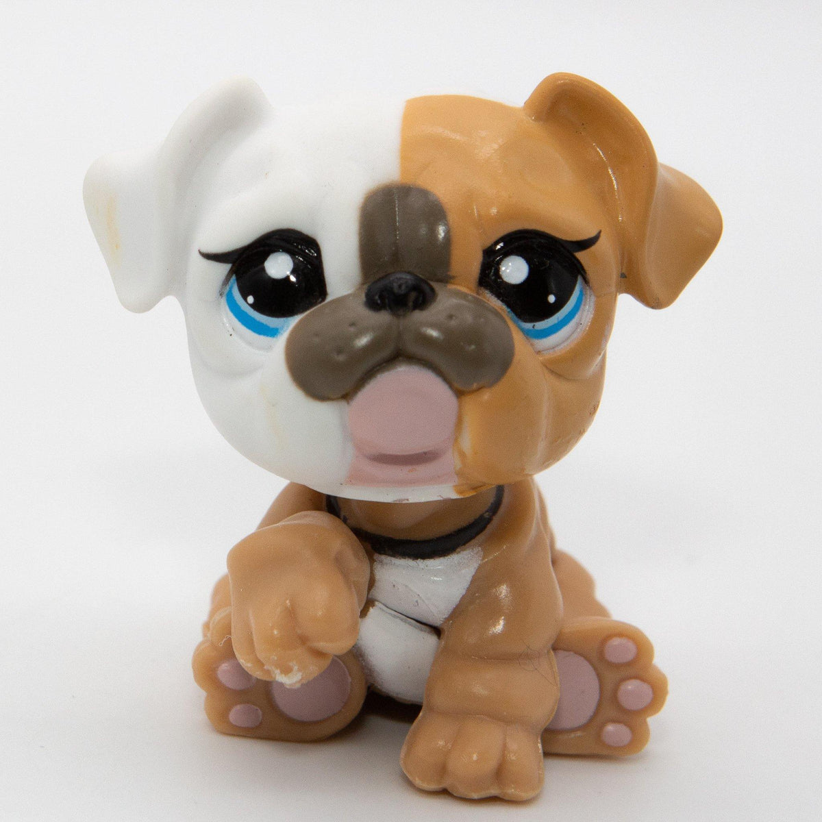Lot 2 Authentic Littlest Pet shop 3587 3588 Bulldog Dog / Original