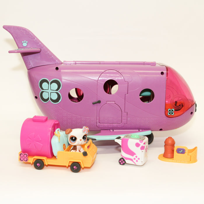 Littlest Petshop Jet Set Lentokone ja Bulldog #2106