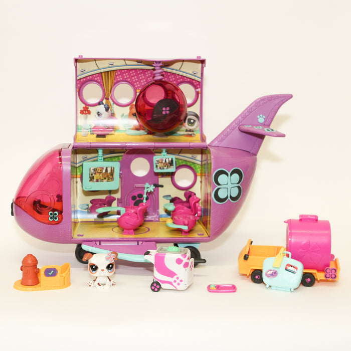 Littlest Petshop Jet Set Lentokone ja Bulldog #2106
