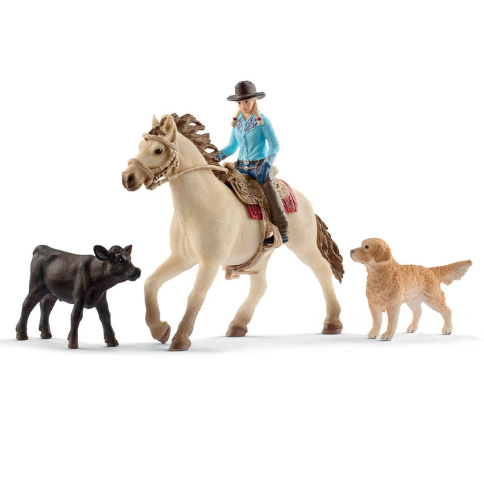 Schleich Cowgirl Lännenratsastus setti 42419 - Elli Madelli