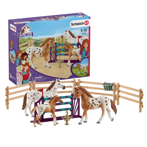 Schleich Kilpaharjoitus ja Appaloosa hevoset 42433 - Elli Madelli