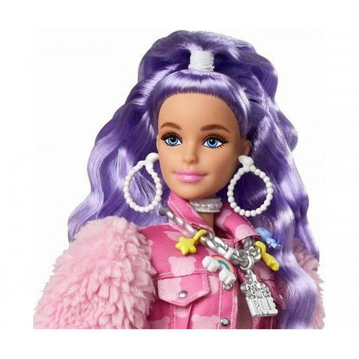 Barbie Extra Pop Styling nukke ja Bulldog koira