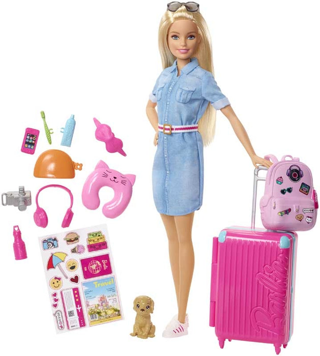 Barbie nukke ja lomailu tarvikkeet