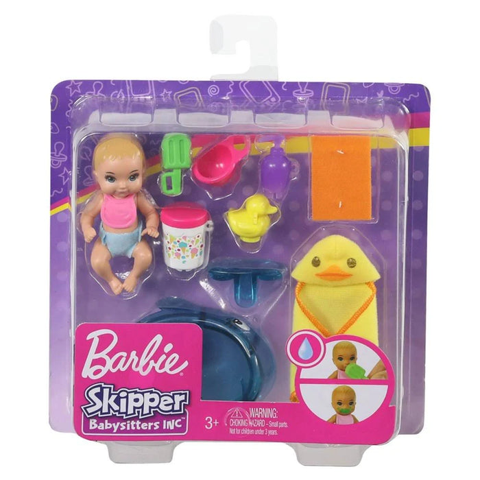 Barbie Skipper Babysitter vauvan kylpyhetki