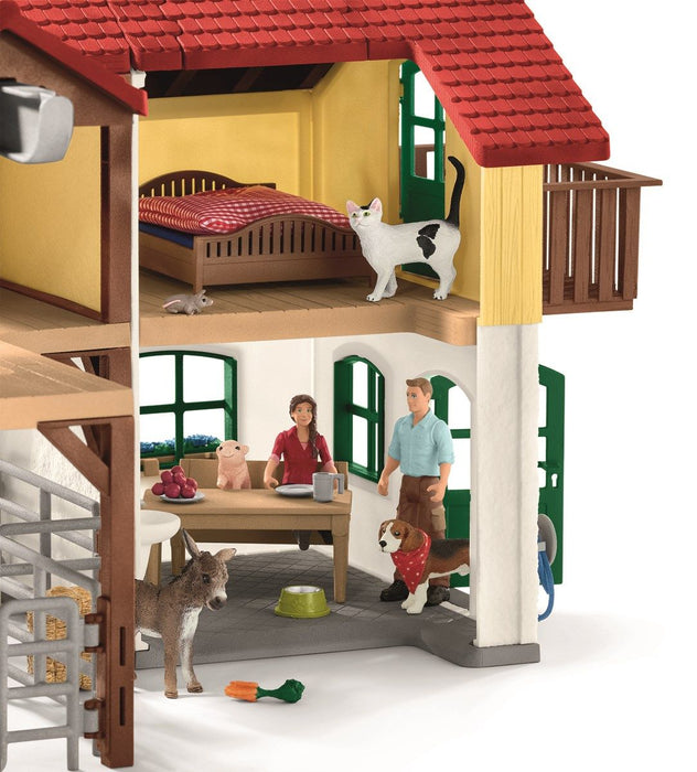 Schleich 42407 suuri Maatila eläimineen ja hoitajineen