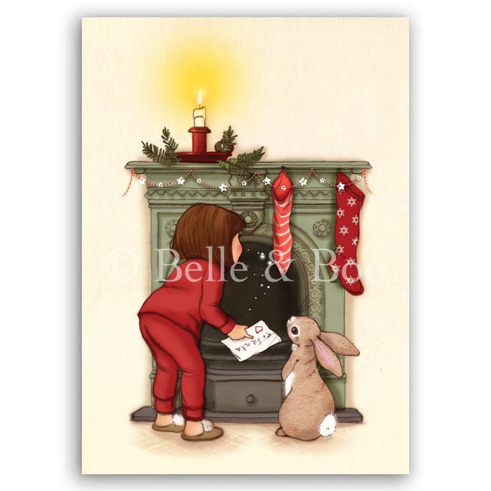 Belle & Boo Kirje joulupukille kortti