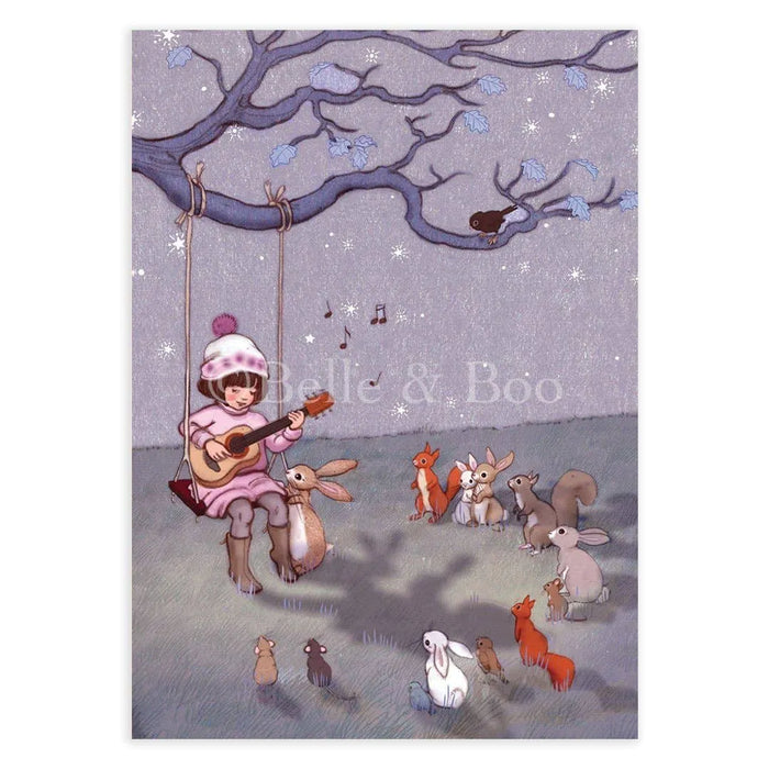 Belle & Boo Laulu metsäneläimille kortti