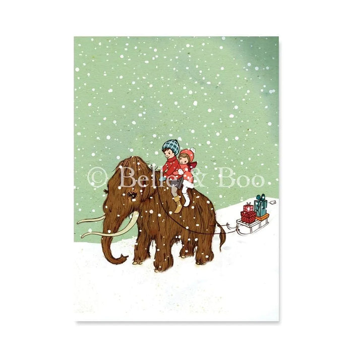 Belle & Boo talvi Mammutti kortti