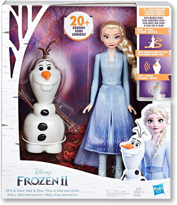 Disney Frozen Elsa nukke & puhuva ja liikkuva Olof
