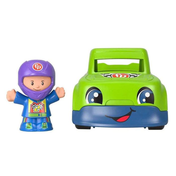 Fisher Price Little People ralliauto ja hahmo