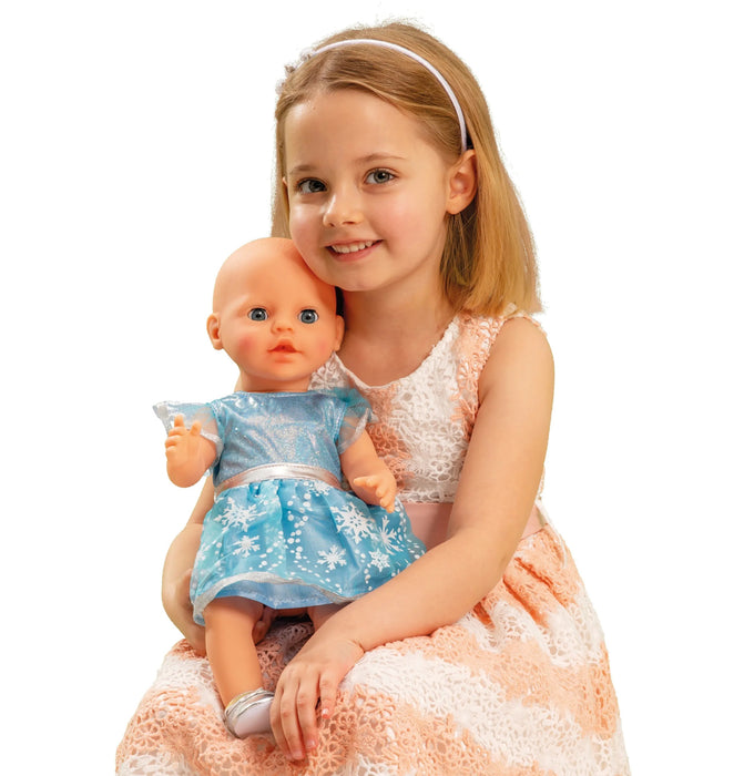 Heless jääprinsessa mekko 35-45cm nukelle