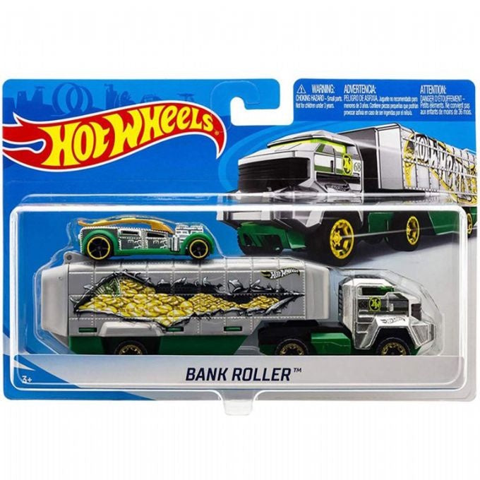 Hot Wheels Bank Roller kuorma-auto ja kilpa-auto