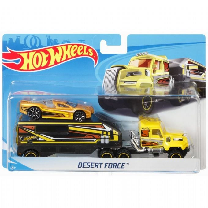 Hot Wheels Desert Force kuorma-auto ja kilpa-auto