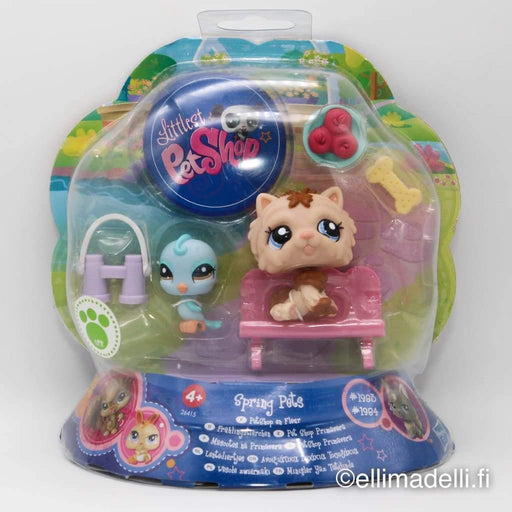 Littlest Petshop Chow Chow koira #1983 ja Undulaatti #1984 -