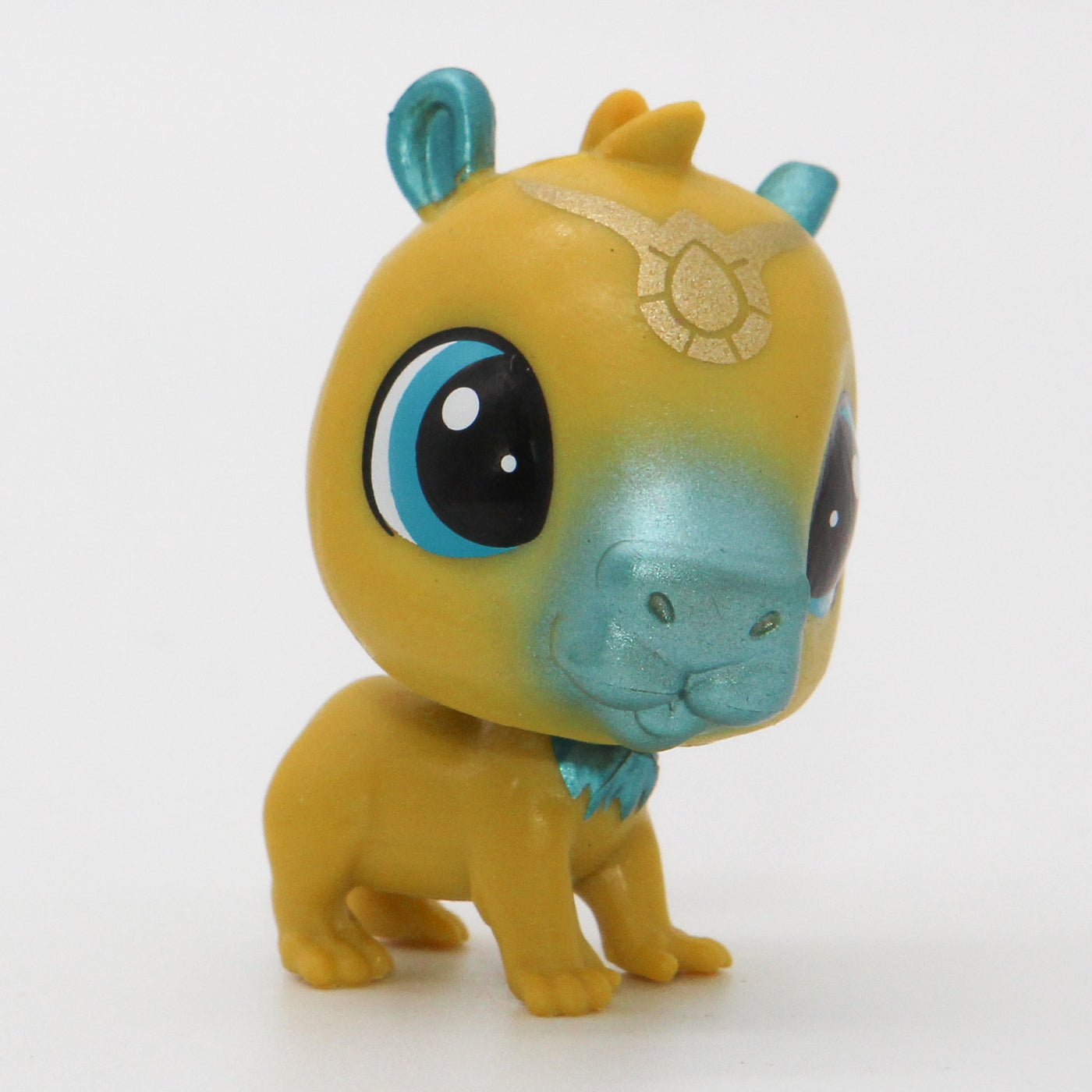 Figurine Littlest PetShop Cygne Violet #1400 Avec Lunettes - Occasion, Bon état Général
