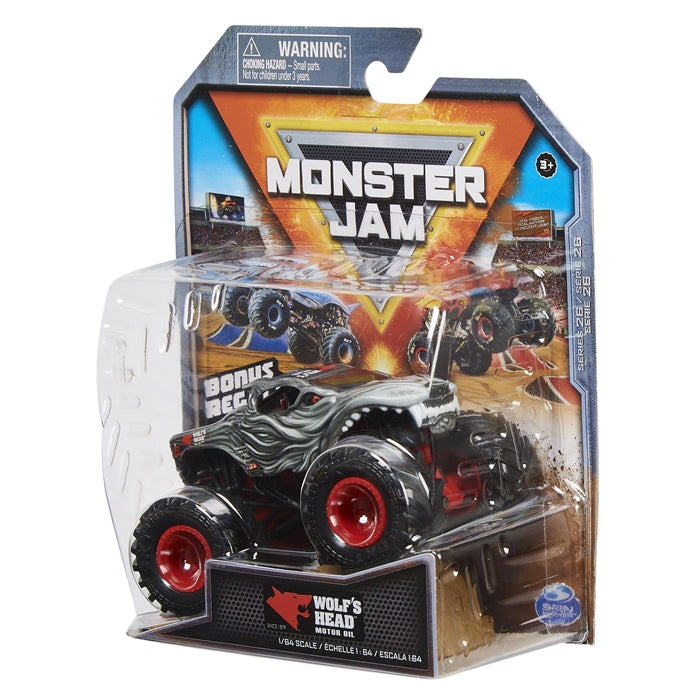 Monster Jam Wolf's Head monsteri auto 1:64
