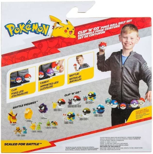 Pokemon Poké Ball Clip 'n' Go Pikachu -vyösetti