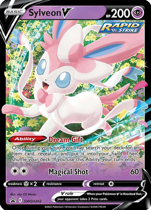 Pokémon V Heroes Tin Sylveon V keräilykortti -pakkaus