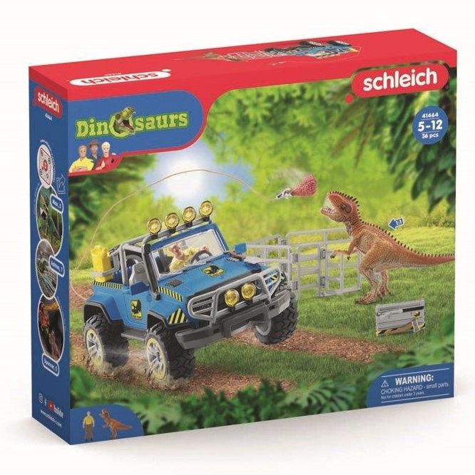 Schleich 41464 Maastoauto ja dinosaurusten ulkovartio